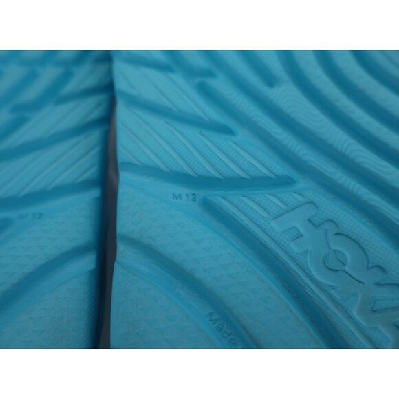 Hoka One One Ora Recovery Slide Mens 12 Blue Rubber Wedge Comfort Thong main image 5
